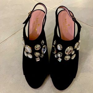 Kate Spade NWOT Open Toed Stiletto Booties